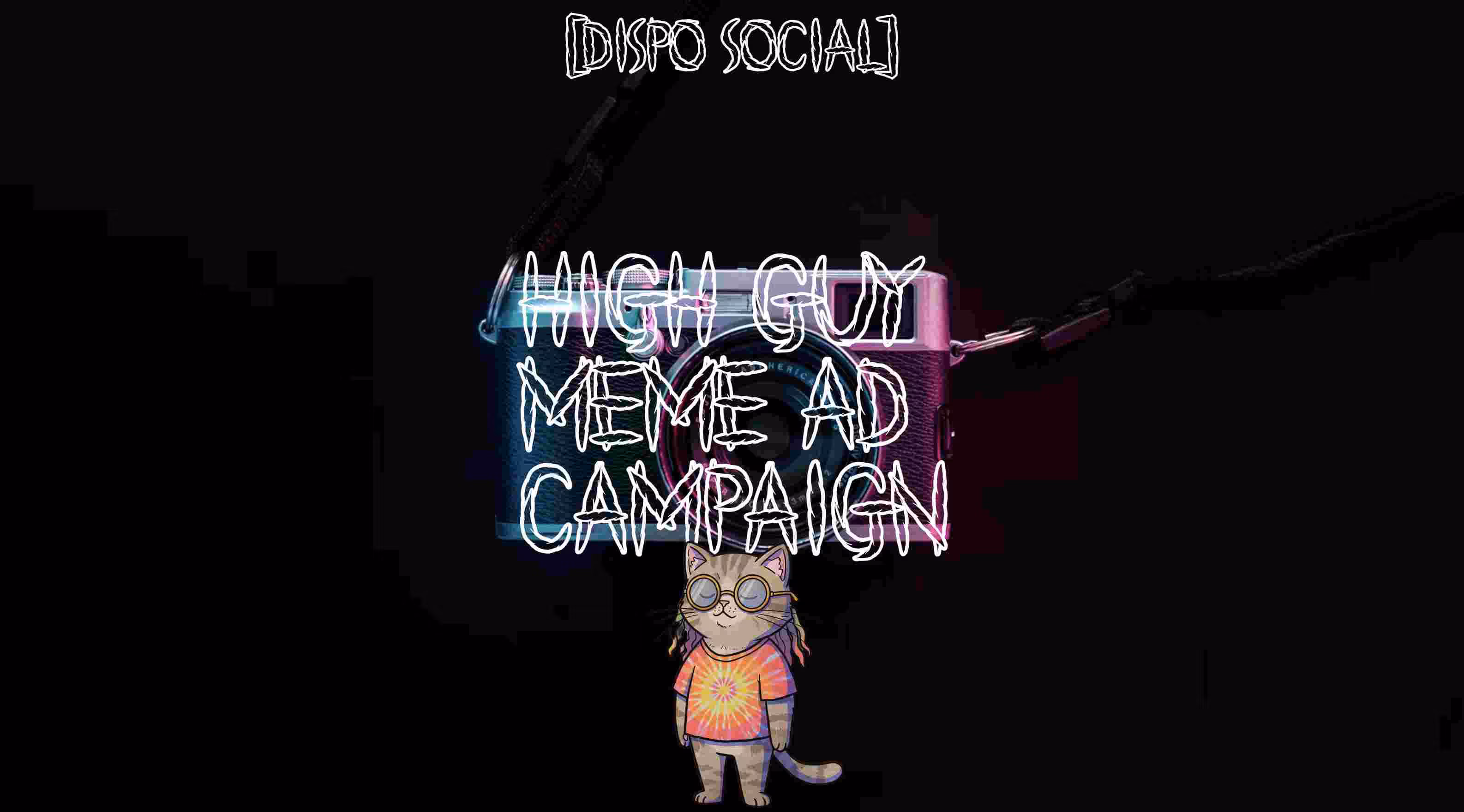 High Guy meme character promoting cannabis products via NFT ads