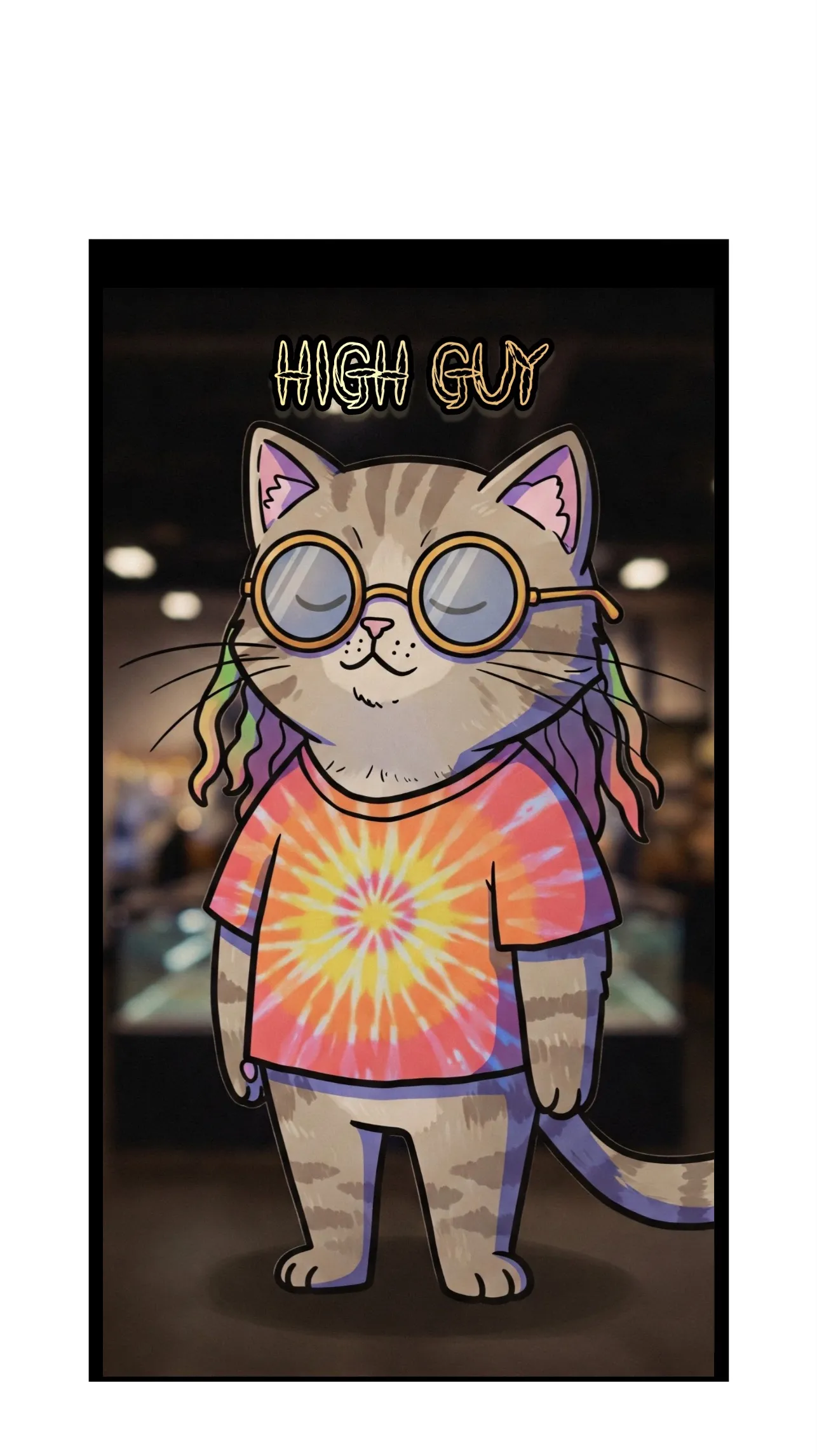 High Guy meme example with cannabis products